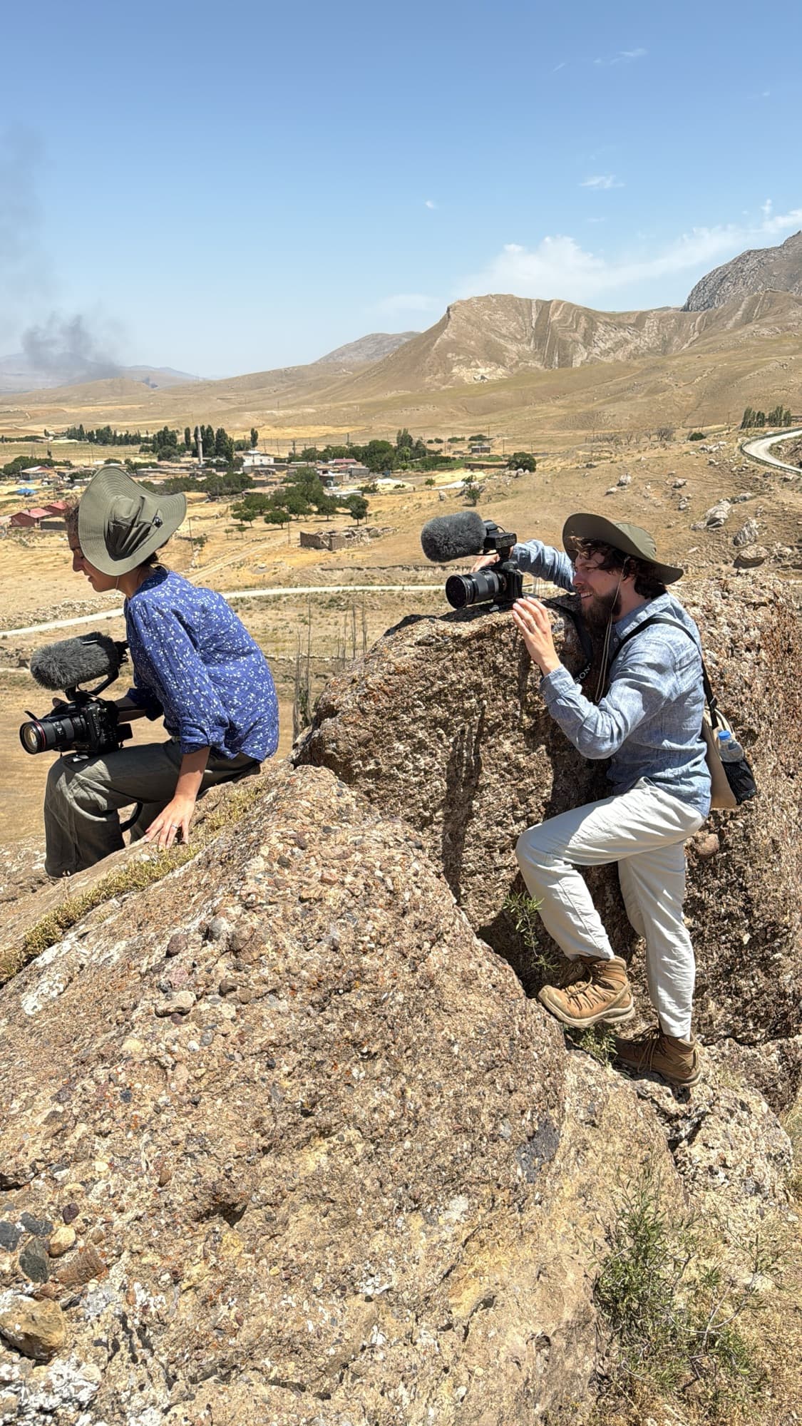 Filming the new Noah's Ark Visitor Center documentary about the Durupınar site