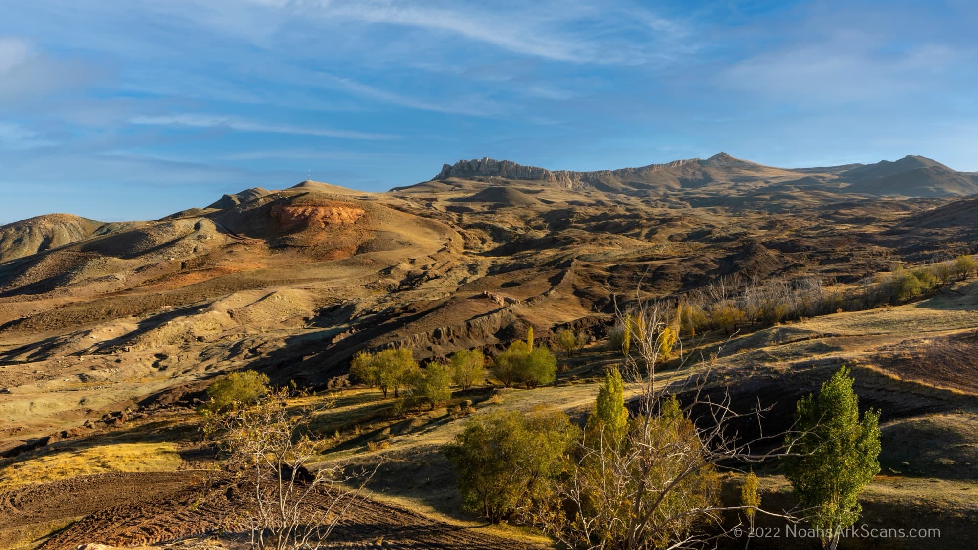 The Durupınar Noah's Ark site in eastern Turkey in the Mountains of Ararat