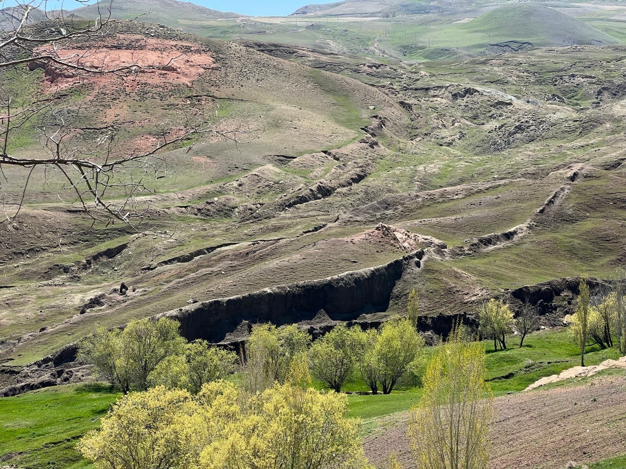 The Durupınar Noah's Ark site laying in the mountains of Ararat (Urartu)