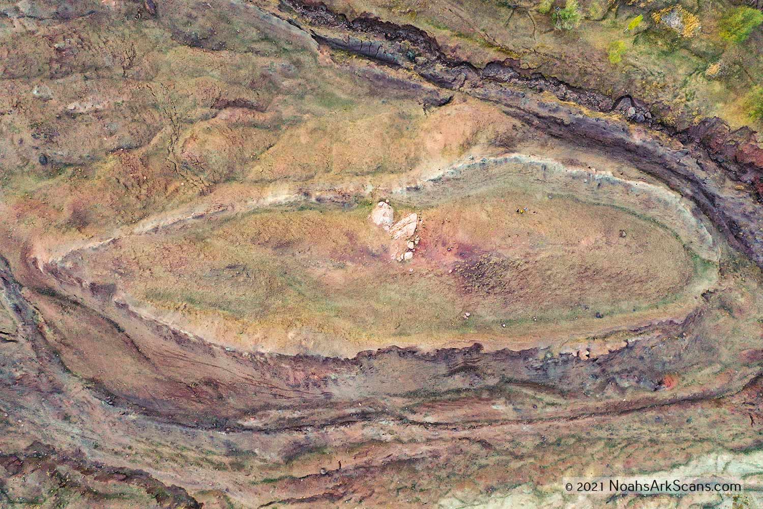 2020 drone photograph of the Durupınar formation