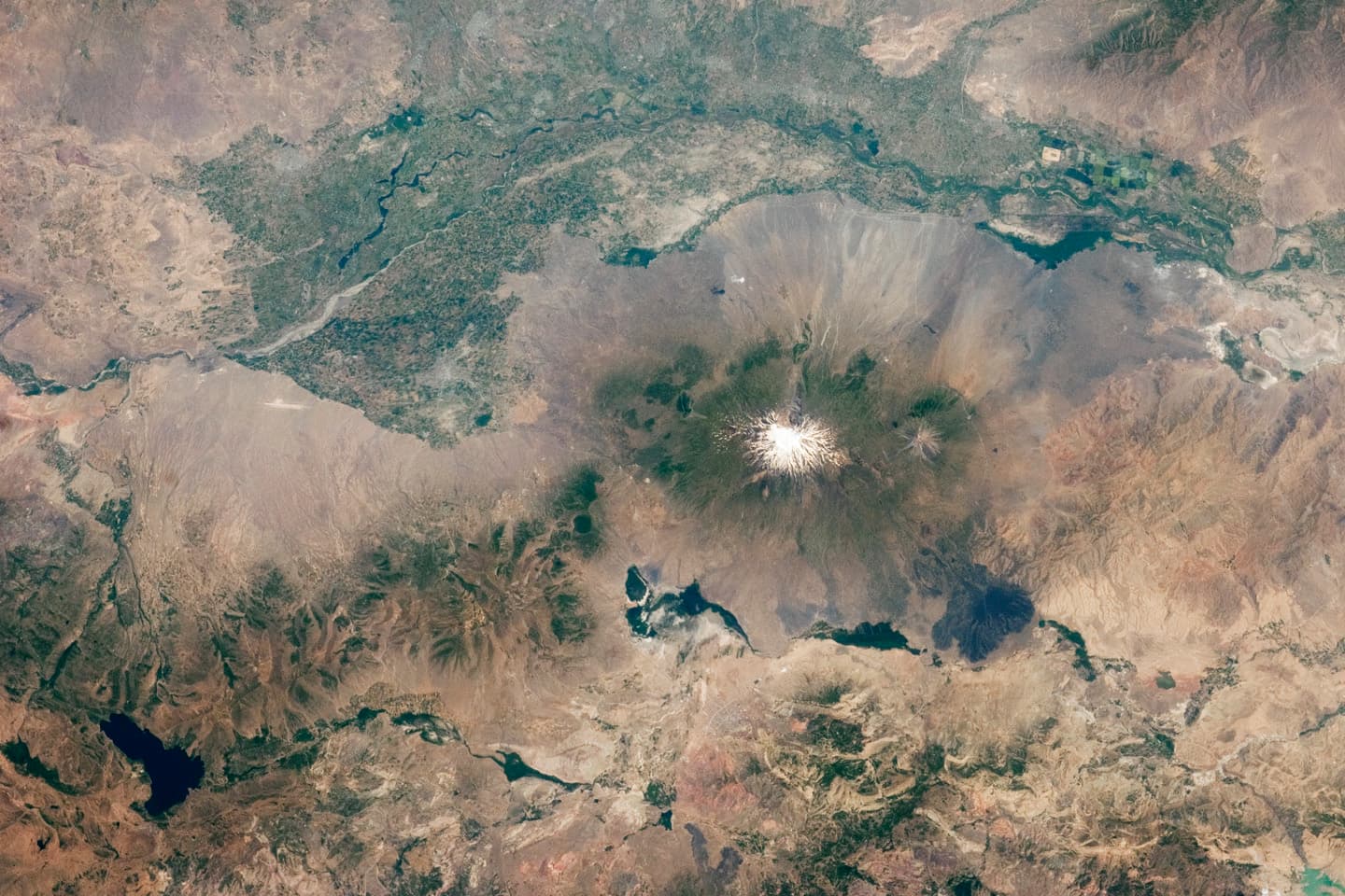 Mount Ararat region viewed from the International Space Station