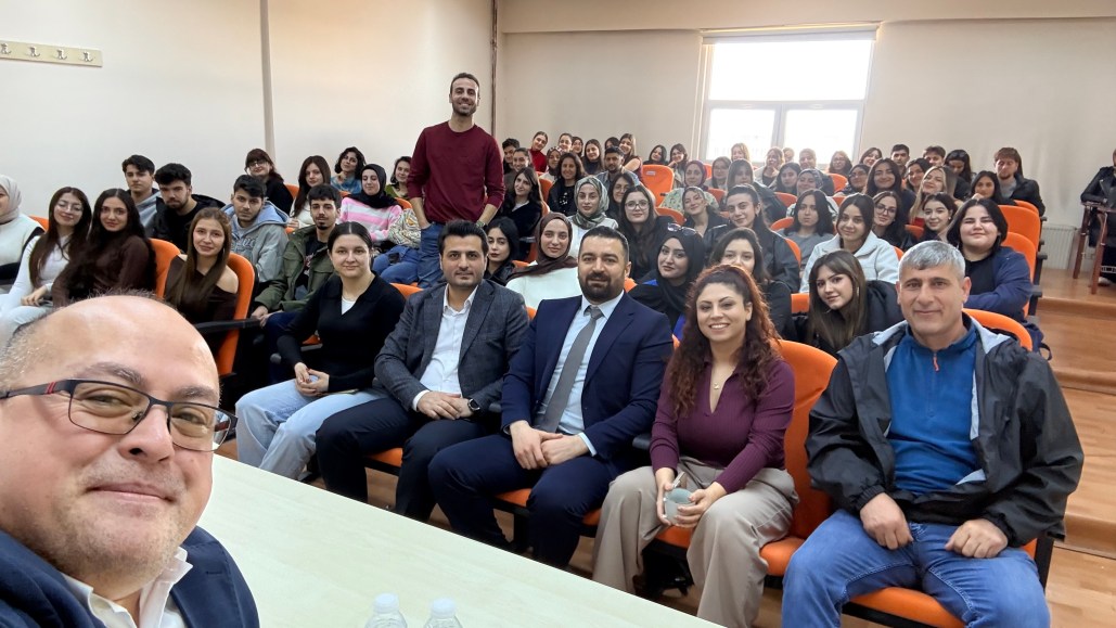 Andrew Jones spent time with students from the university’s English Department